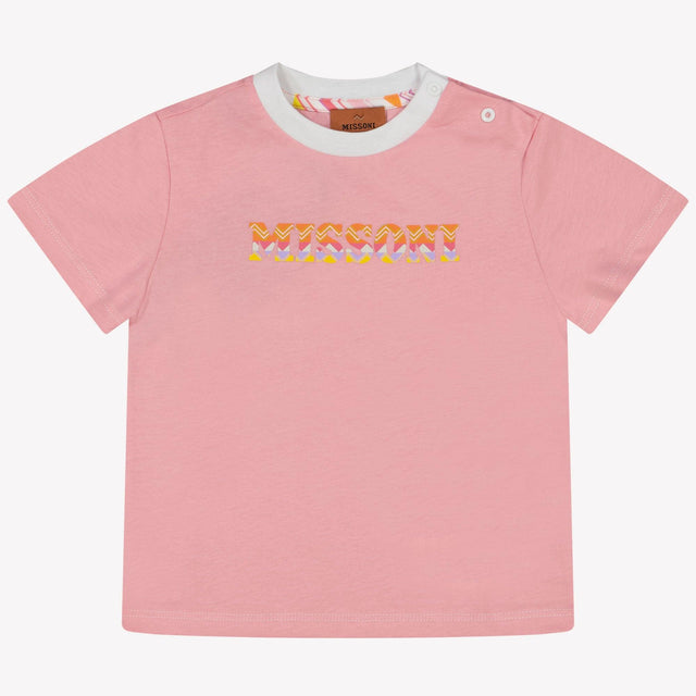 Missoni Baby Meisjes T-Shirt In Licht Roze