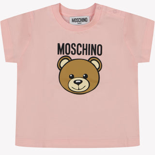 Moschino Baby Meisjes T-Shirt Licht Roze 3/6