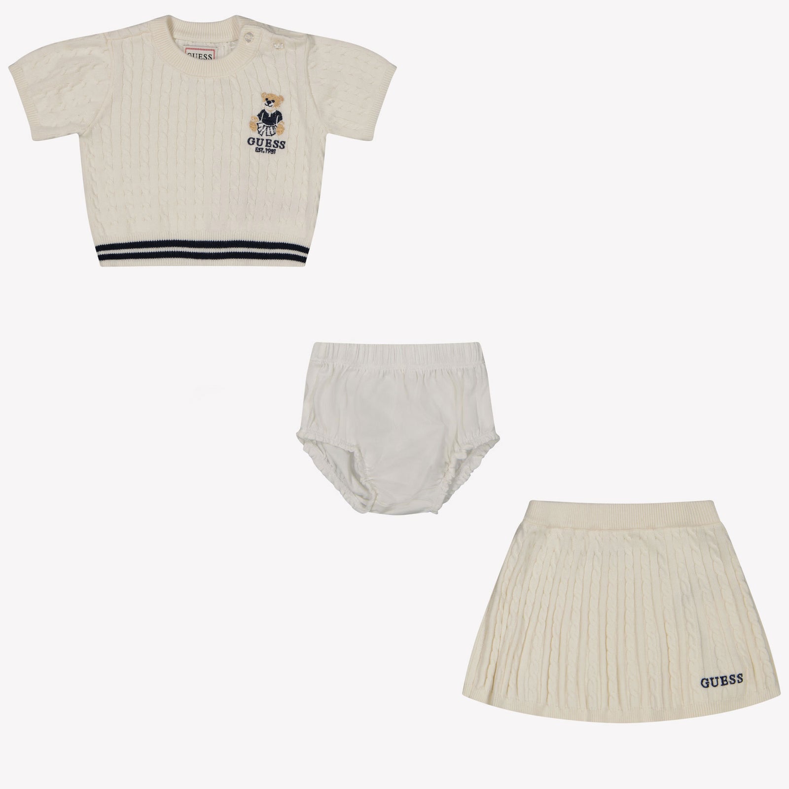 Guess Baby Meisjes Setje In Off White