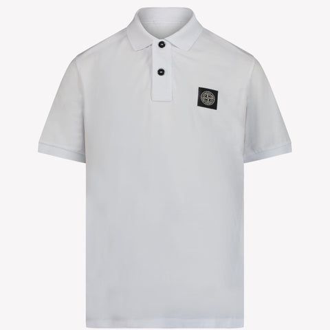 Stone Island Kinder Jongens Polo Wit