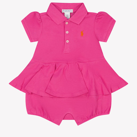 Ralph Lauren Baby Girls boxing suit in Fuchsia