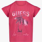 Guess Kids Girls T-Shirt Fuchsia