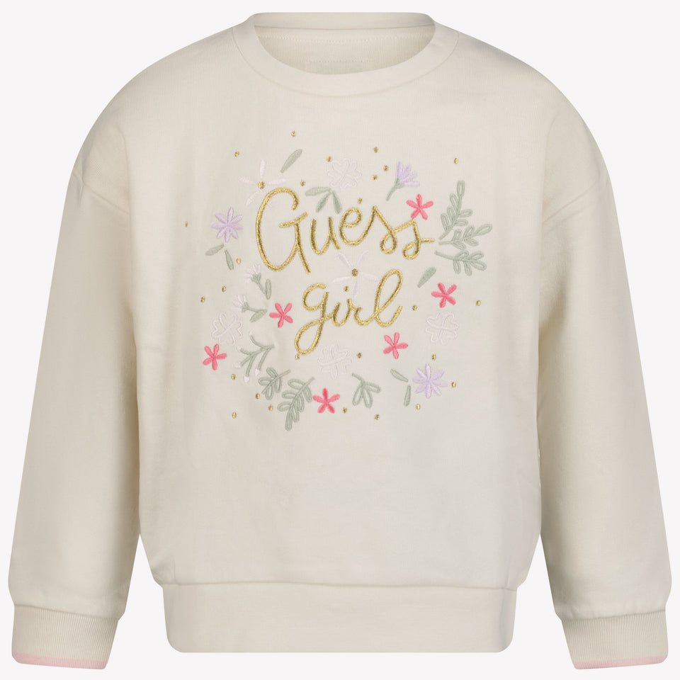 Guess Kinder Meisjes Trui Off White