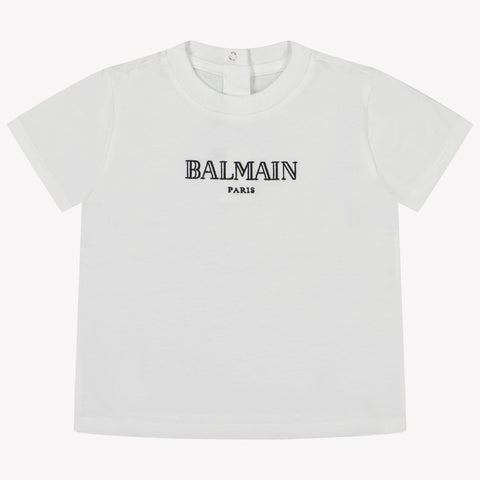 Balmain Baby Jongens T-shirt Wit 6 mnd