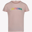 Tommy Hilfiger Kinder Meisjes T-shirt Licht Roze 4Y