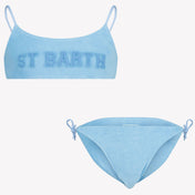 MC2 Saint Barth Kinder Meisjes Zwemkleding Licht Blauw