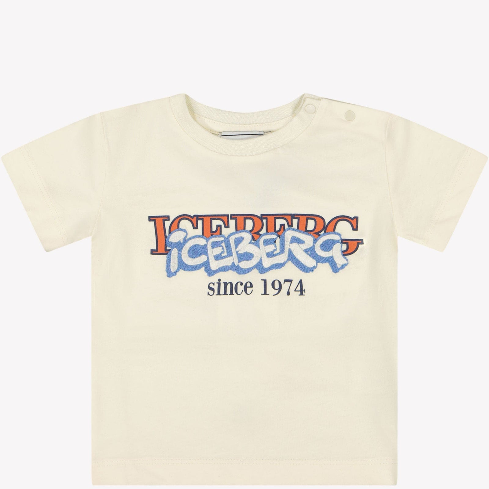 Iceberg Baby Jongens T-shirt Licht Beige 6 mnd