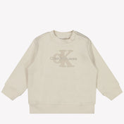 Calvin Klein Baby Unisex sweater in OffWhite