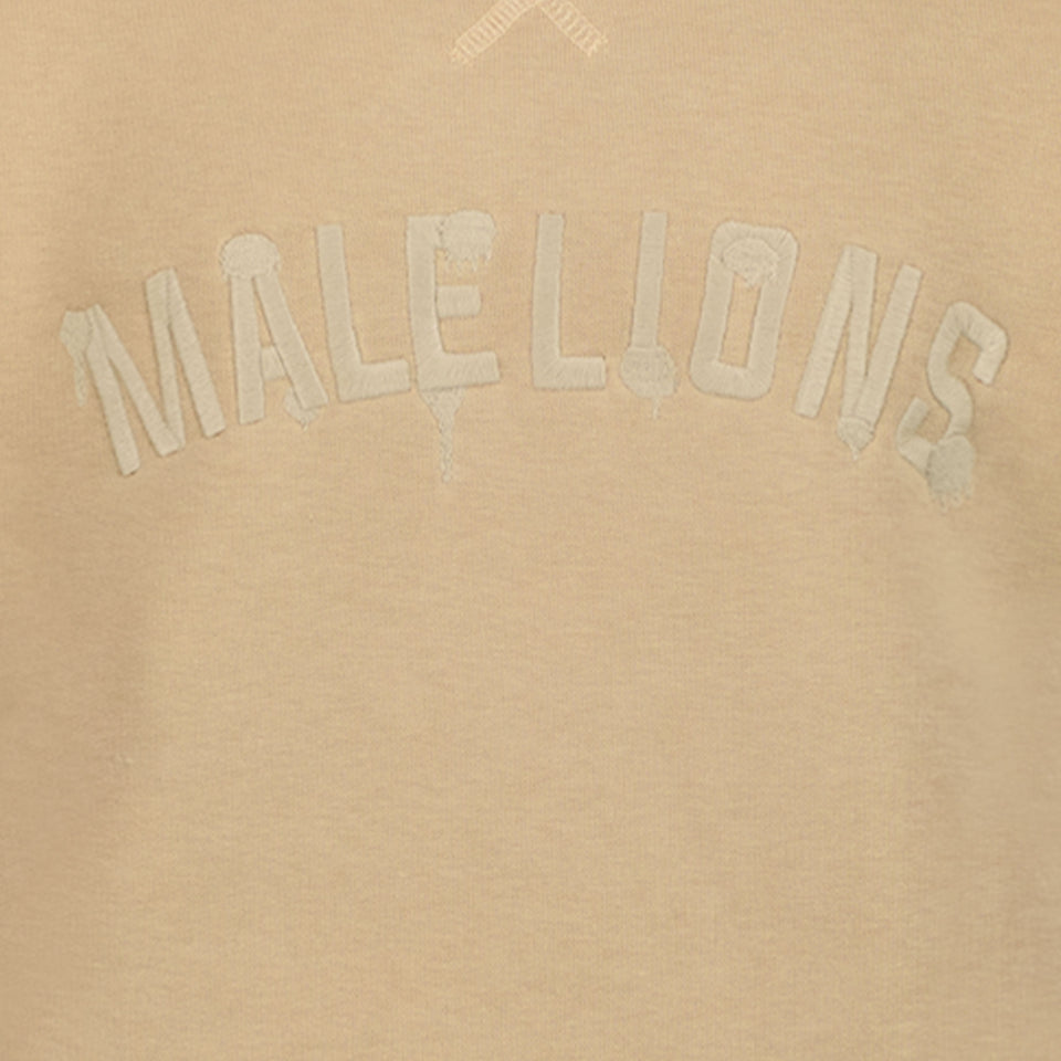 Malelions unisex sweater Beige