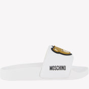 Moschino Kinder Unisex Slippers Wit