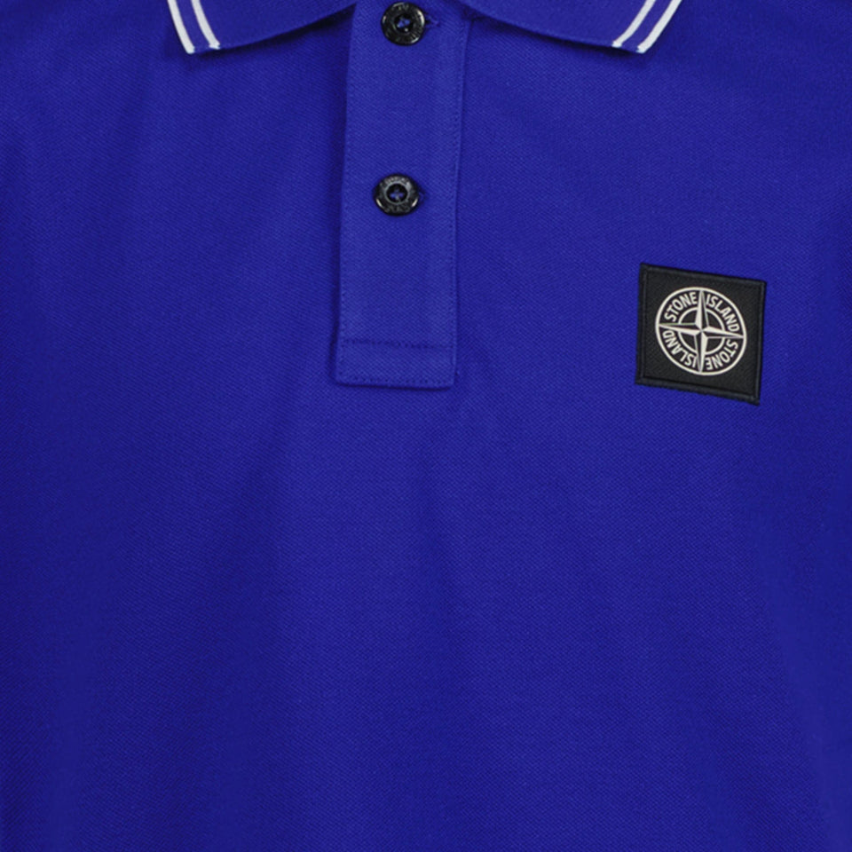 Stone Island Jongens Polo Cobalt Blauw