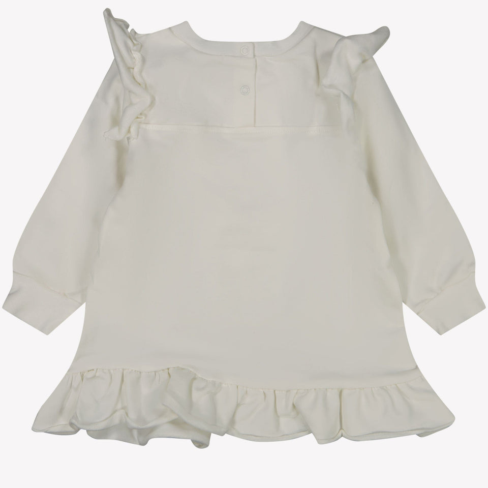 Monnalisa Baby Meisjes Jurk Off White