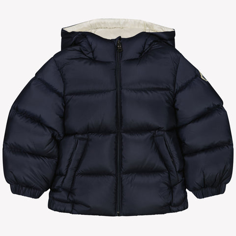 Moncler New Macaire Baby Boys Jacket In Navy