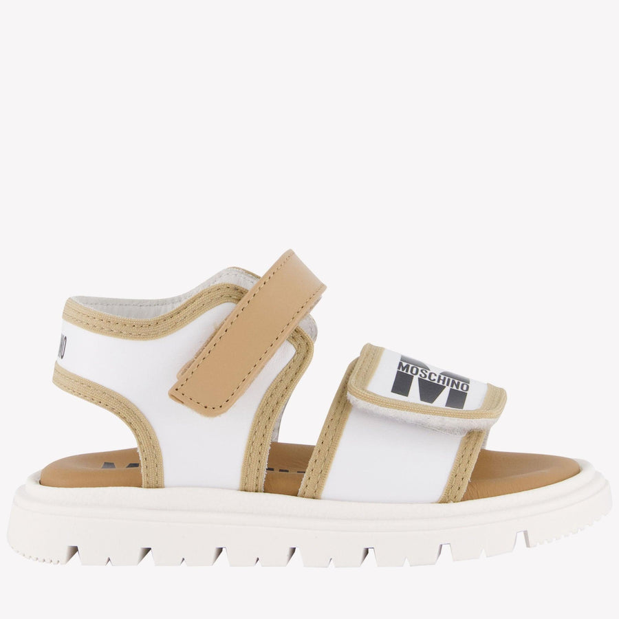 Moschino Unisex Sandals  Beige