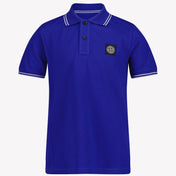 Stone Island Boys Polo Cobalt Blue