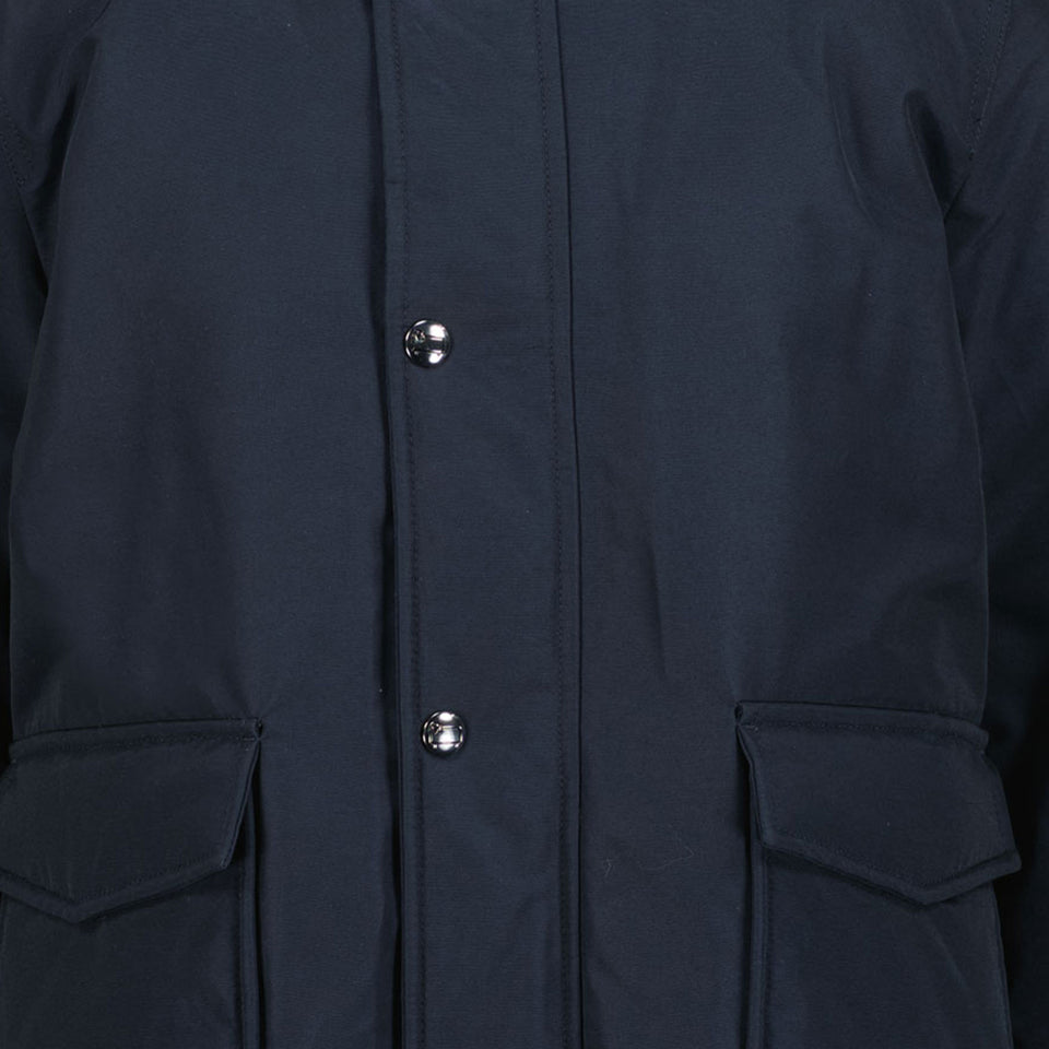 Woolrich Polar Bomber Boys Winter Jacket Navy