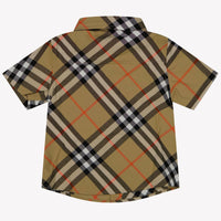 Burberry Baby Jongens Blouse In Beige