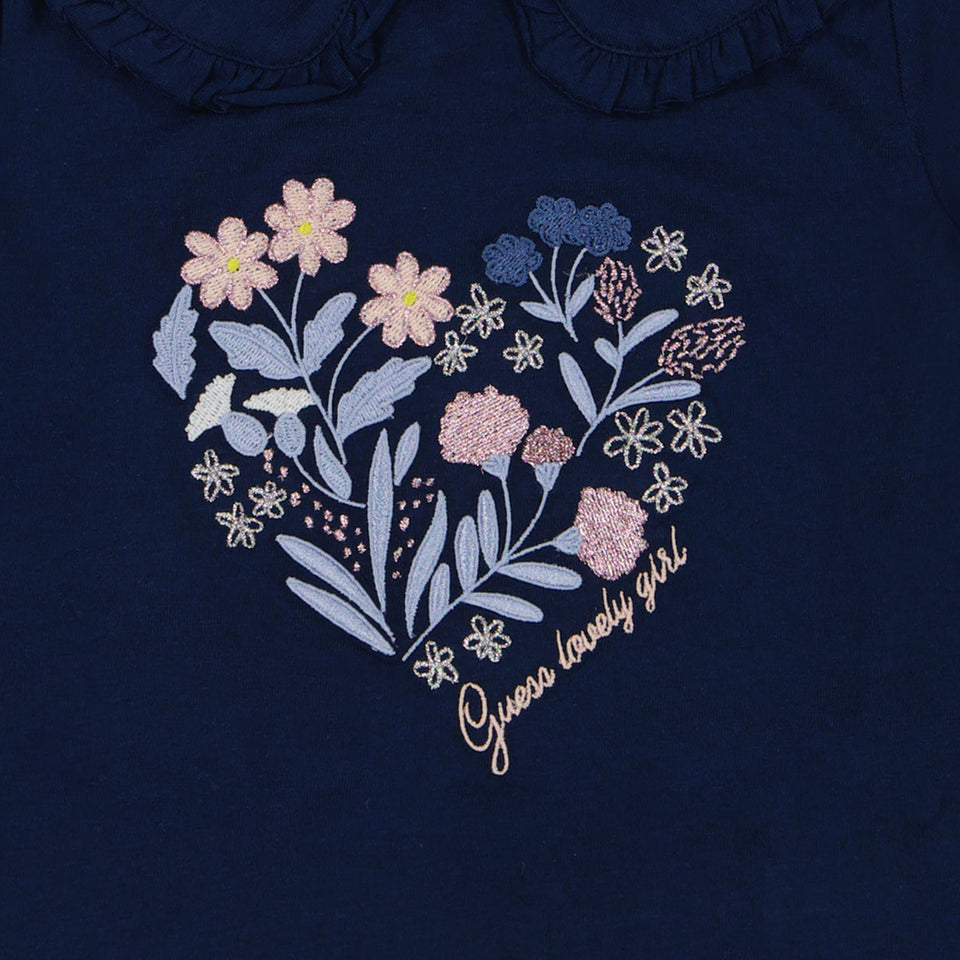 Guess Baby Girls T-Shirt in Navy