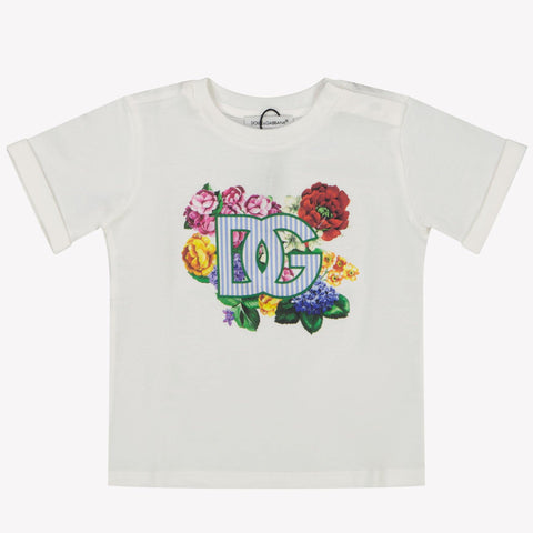 Dolce & Gabbana Baby Meisjes T-Shirt In Wit