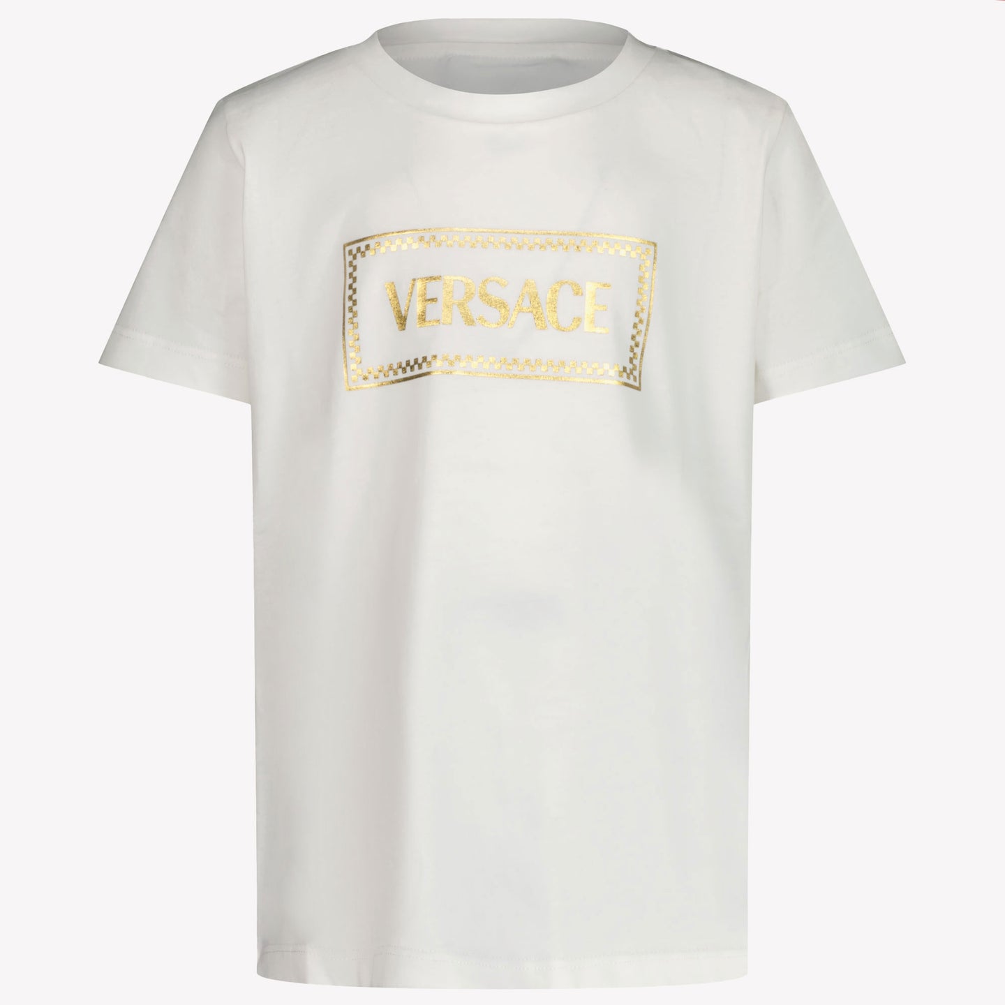 Versace Kinder Unisex T-Shirt In Wit