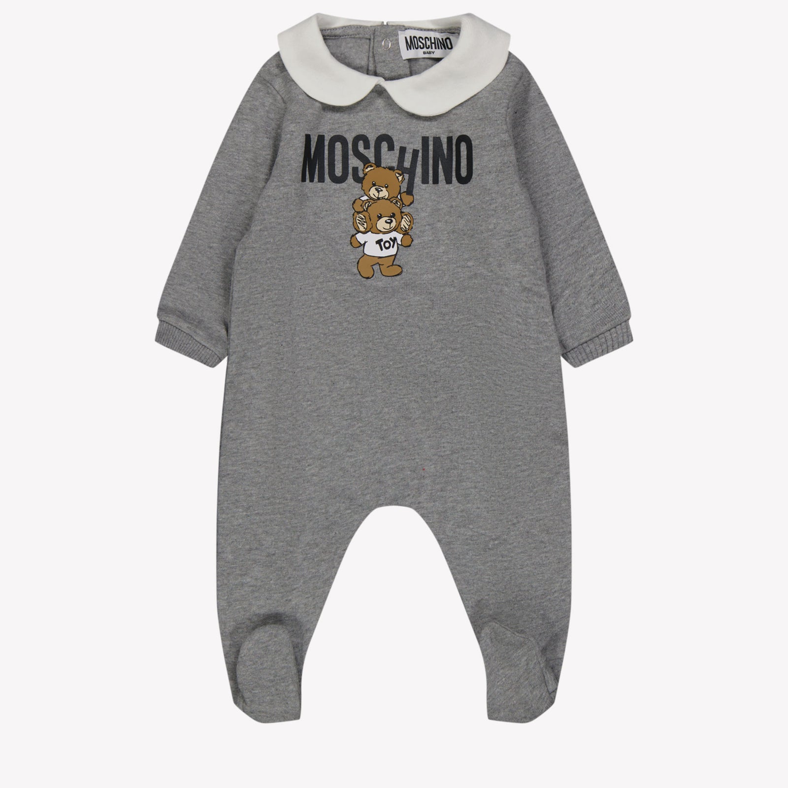 Moschino Baby unisex box suit Gray