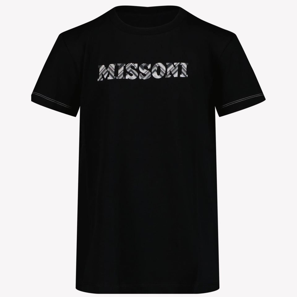 Missoni Kinder Jongens T-shirt Zwart 4Y