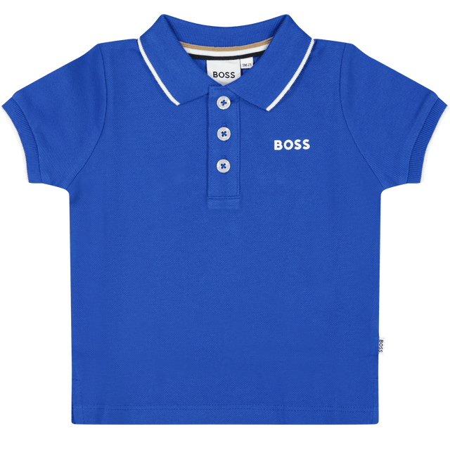 Boss Baby Jongens Polo Cobalt Blauw 6 mnd