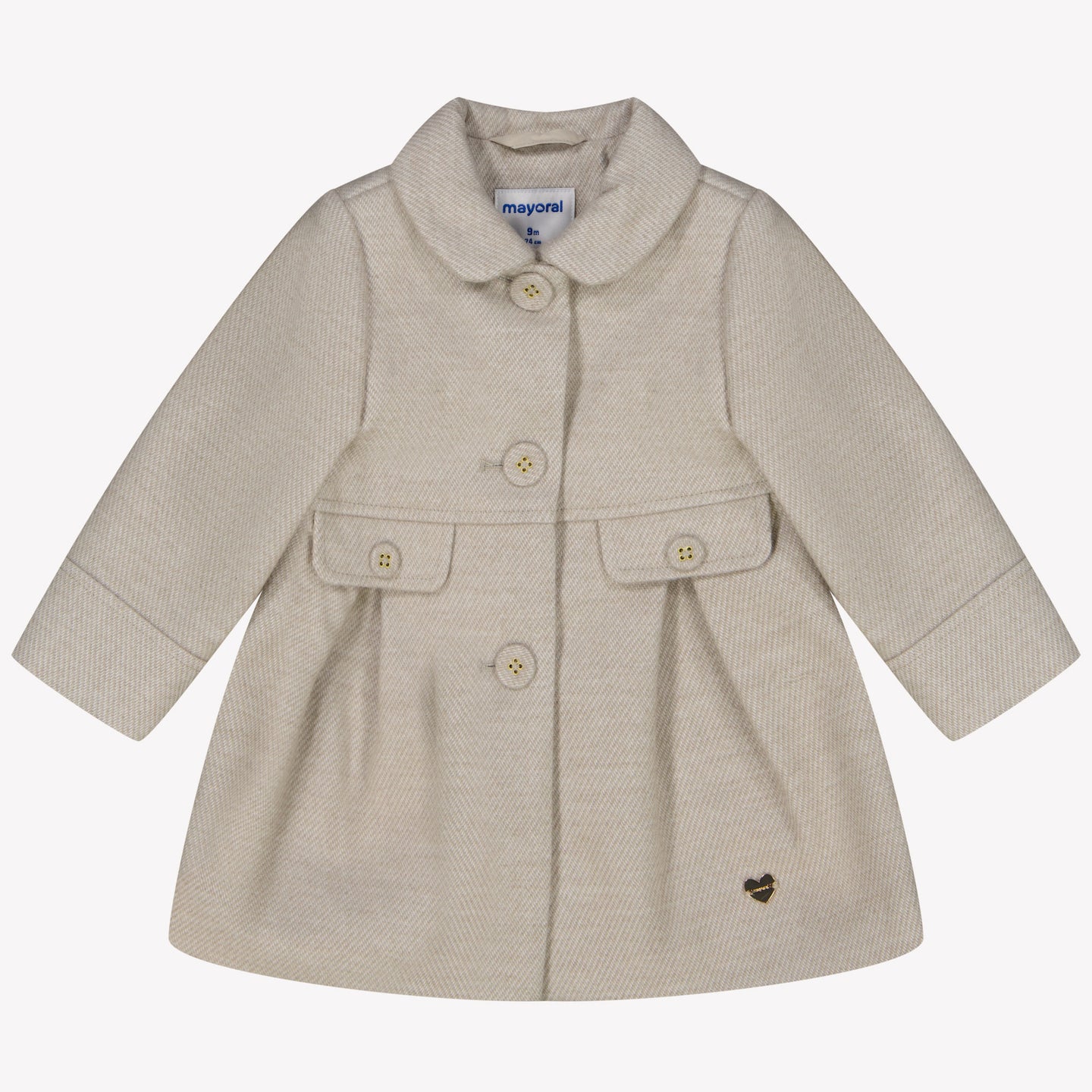 Mayoral Baby girls winter coat Beige