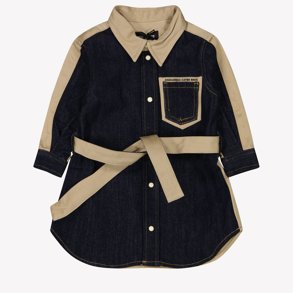 Dsquared2 Baby Girls Dress Dark Blue