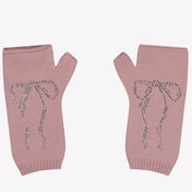 Monnalisa Girls Gloves Light Pink
