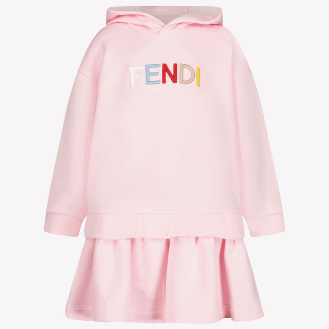 Fendi Kinder Meisjes Jurk Roze