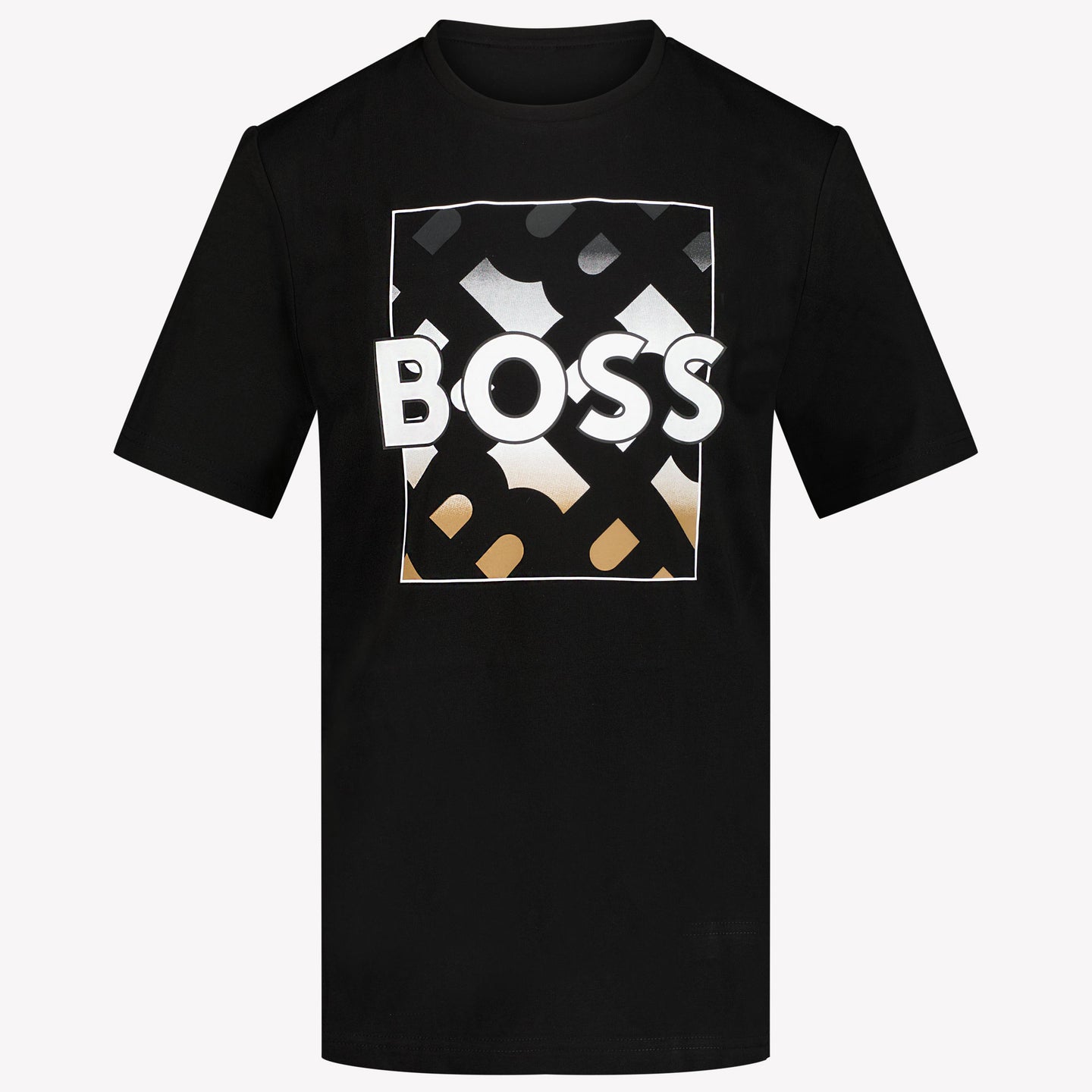 Boss Jongens T-shirt Zwart