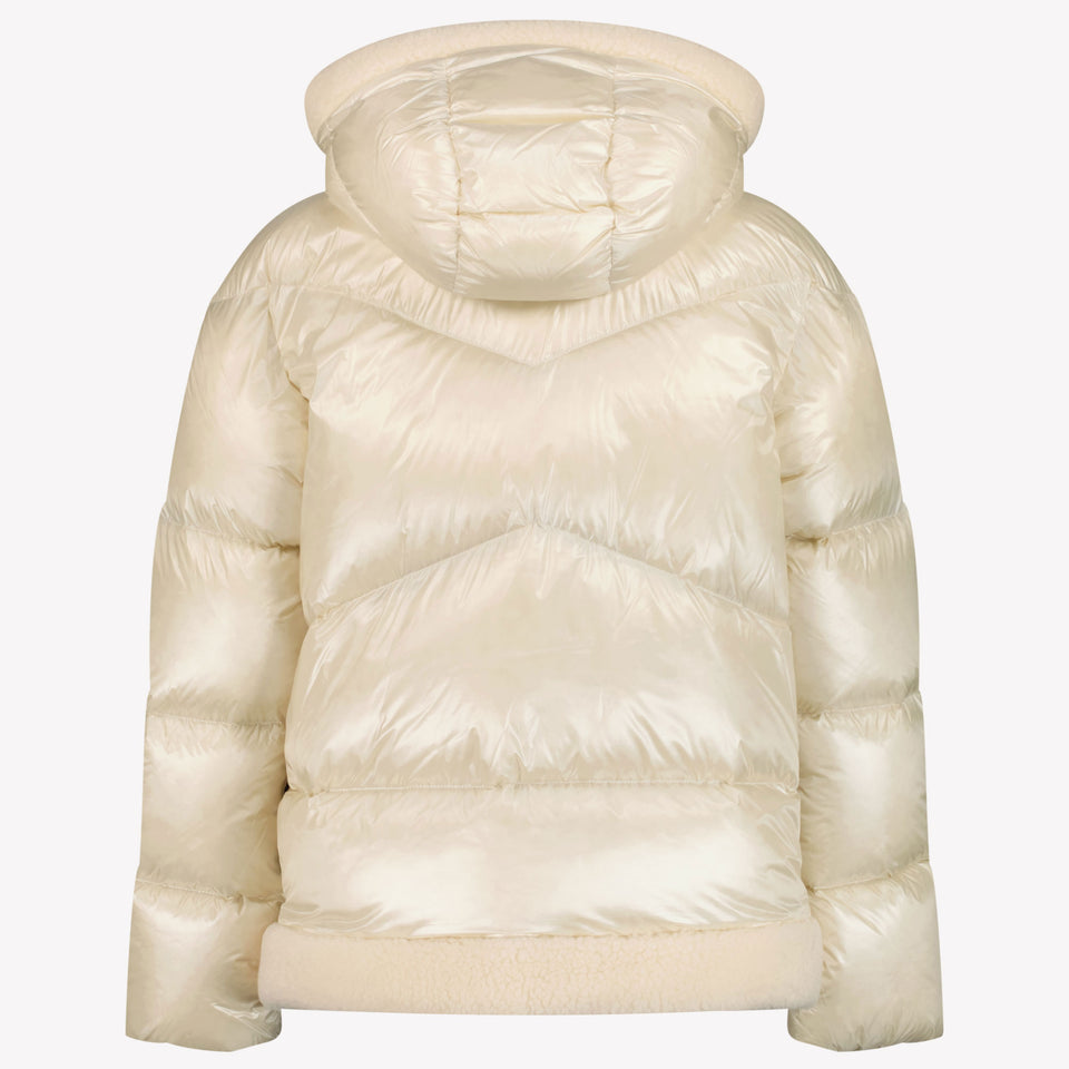 Woolrich Curly Gloss Girls Winter Jacket OffWhite