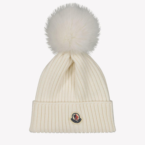Moncler Meisjes Muts Off White