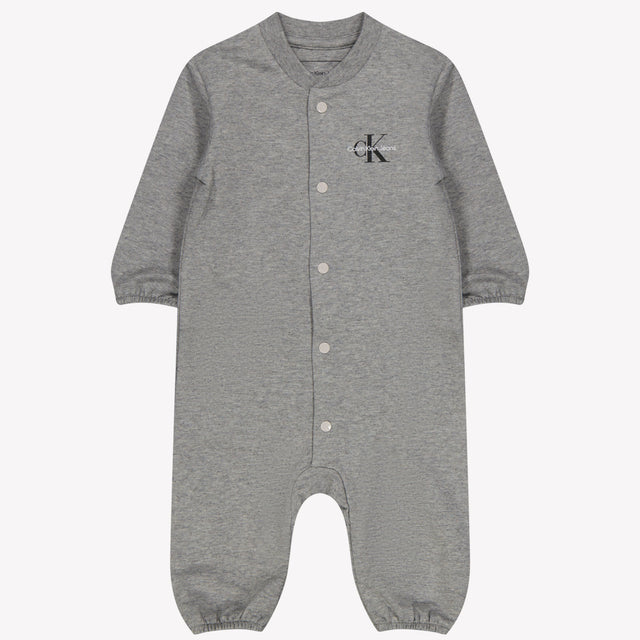 Calvin Klein Baby unisex box suit Gray
