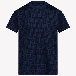 Fendi Kinder Unisex T-Shirt In Navy