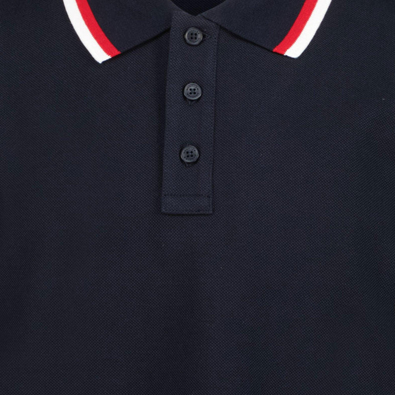 Moncler Kids Boys Polo  Navy