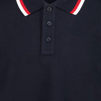 Moncler Kids Boys Polo  Navy