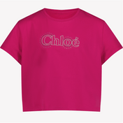 Chloe Kinder Meisjes T-Shirt Fuchsia