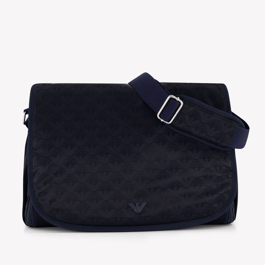 Armani Baby Unisex Changing Bag in Dark Blue