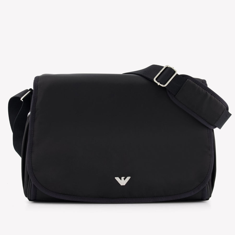 Armani Baby Unisex Changing Bag in Black